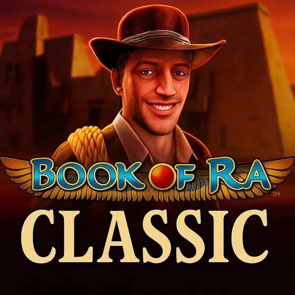 Official Slots logo: Book of Ra Classic by Novomatic at Luckera Casino