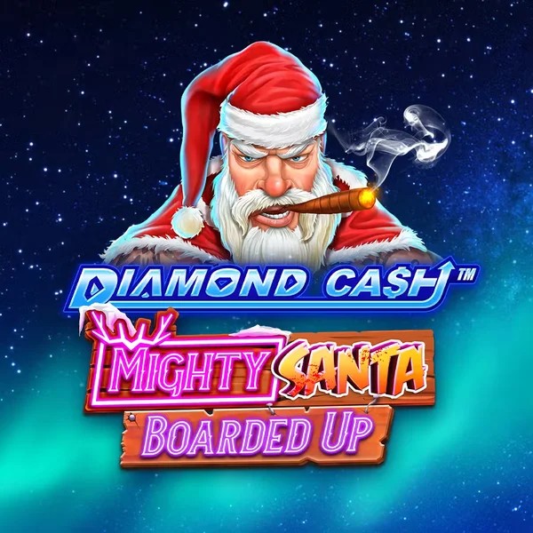 Enjoy Diamond Cash Mighty Santa Boarded Up by Greentube – logo hosted on luckeracasino.eu