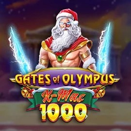 Gates of Olympus Xmas 1000 online game logo by Pragmatic Play on luckeracasino.eu