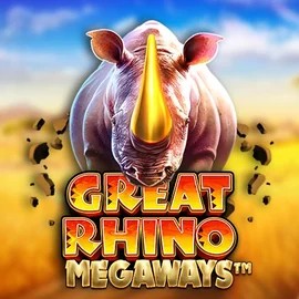 Great Rhino Megaways slot visual from Pragmatic Play available on luckeracasino.eu