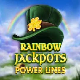 Rainbow Jackpots Power Lines slot logo by Red Tiger Gaming at Luckera Casino