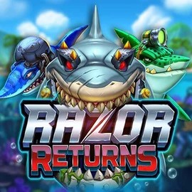 Official Slots logo: Razor Returns by Push Gaming at Luckera Casino