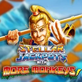 Stellar Jackpots with More Monkeys slot visual from Lightning Box Game available on luckeracasino.eu